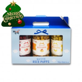 (✿˘˘✿) 행복한 성탄절★ ★라이스퍼프 3팩 세트!!!