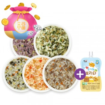 ❁Welcome 2026! ▶진밥 냉장이유식 골고루 5팩 + 보리차 1봉