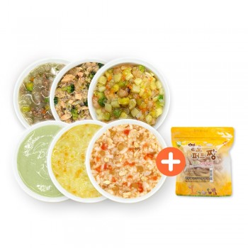 [신규 냉장] 단계별 골고루 6팩 + 쌀과자 1봉