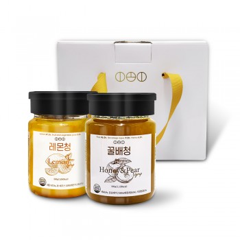 [선물세트] 짱죽 이오이수제청 레몬+꿀배 500g / 답례품