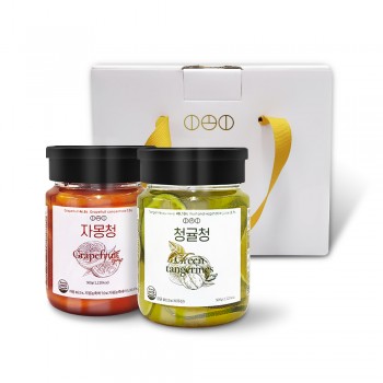 [선물세트] 짱죽 이오이수제청 자몽+청귤 500g / 답례품