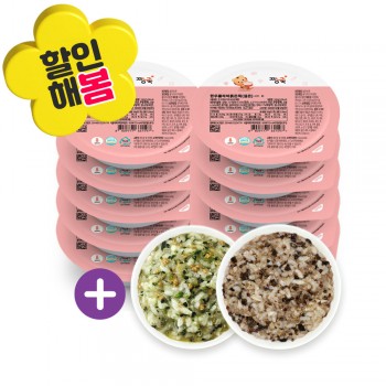 ❁할인해봄❁ 진밥 실온이유식 골고루 10+2팩 증정!