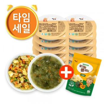 (T) 반찬·국·덮밥소스 골고루 12팩 + 유기농쌀과자 1봉 증정