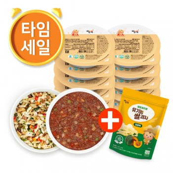(T) 냉장 영양볶음밥·덮밥소스 골고루 12팩 + 유기농쌀과자 1봉 증정