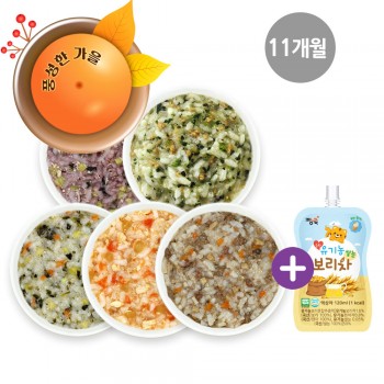 [냉장] ▶진밥(11개월) 골고루 5팩+보리차 1봉